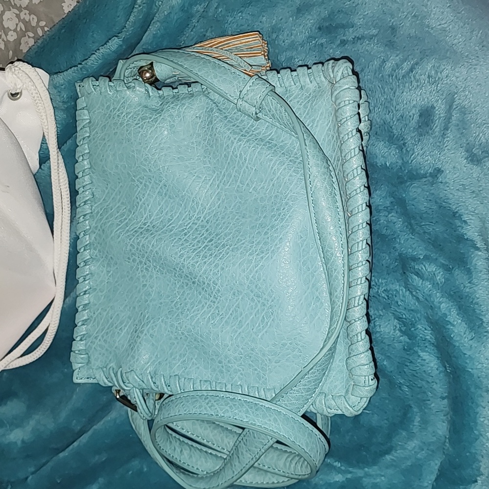 Big Buddha turquoise purse